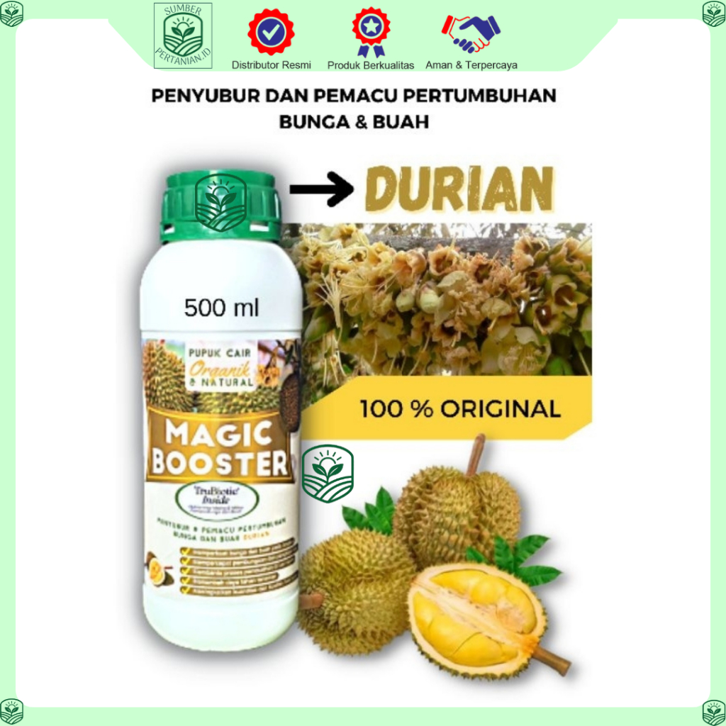 Pupuk Organik Booster Durian Perangsang Buah Agar Cepat Berbuah Lebat - Magic Booster Durian 500ML