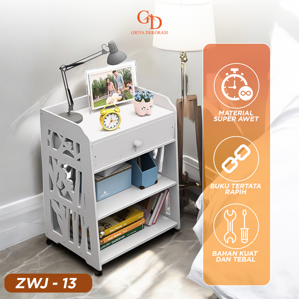 Rak Kosmetik Dinding Multifungsi Tempat Kosmetik Storage Makeup ZWJ-13