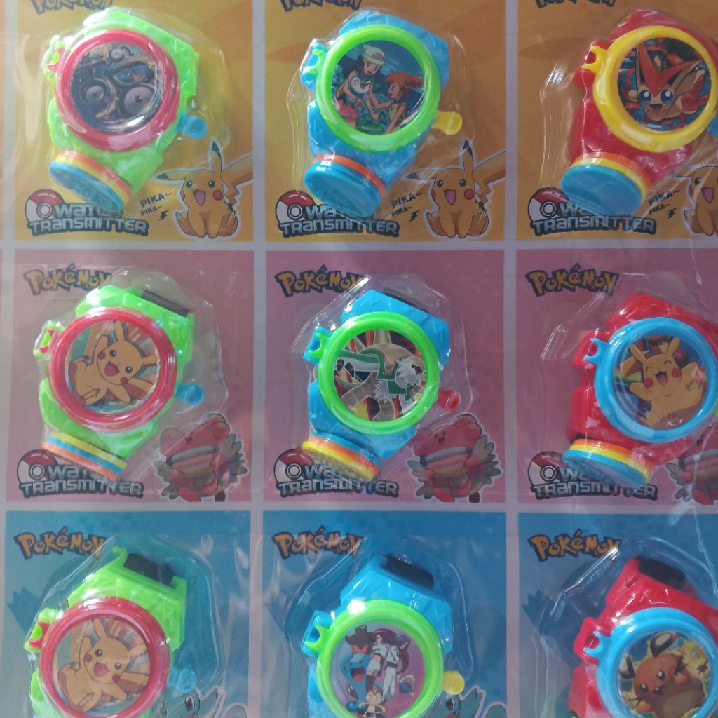 Jam Tazos Mainan Anak Jam Pokemon 1 pcs