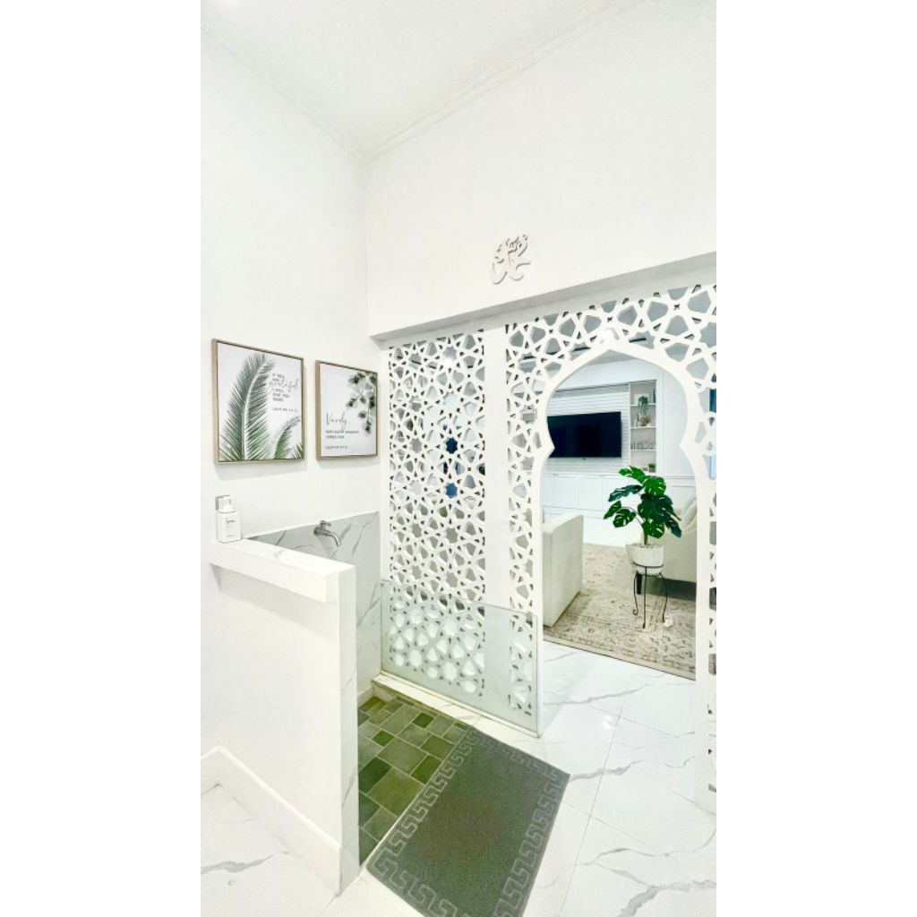 krawangan minimalis mihrab masjid