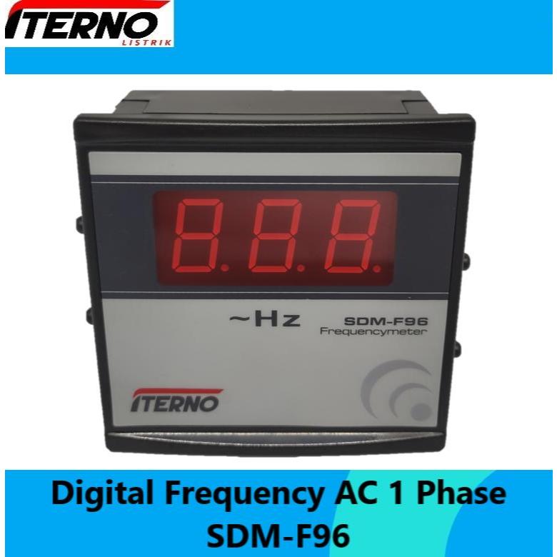 Digital Frekuensi Hz meter AC 1 Phase 96x96mm SDM-F96 Iterno