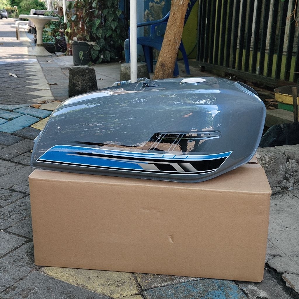tangki honda gl100 press lembayung ungu lembayung biru kran ukuran besar tangki gl100