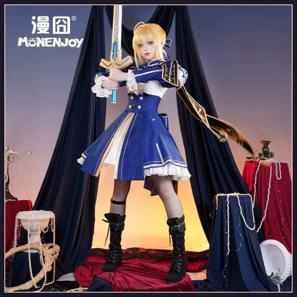 NEW Fullset Saber HSR Brand Monenjoy Size S + Wig Man Yi