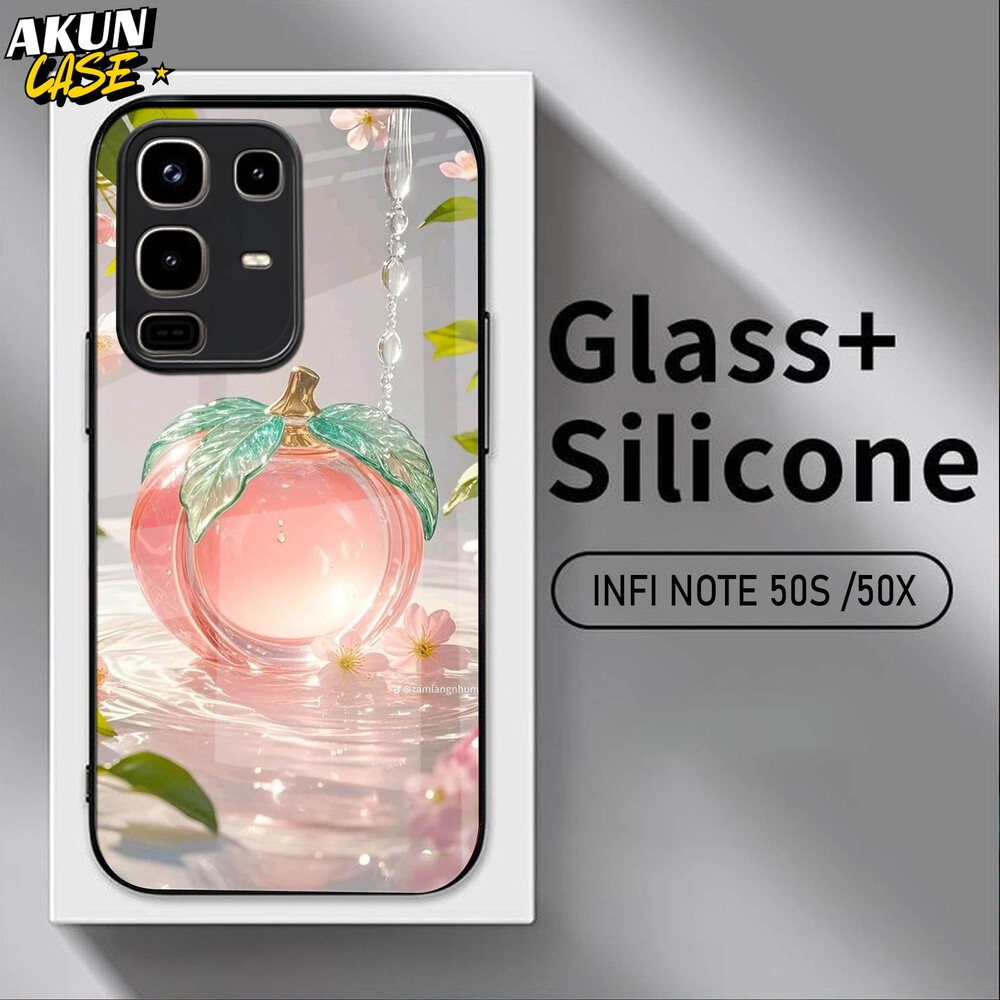 (B169) Softcase Kaca Acrilik For IINFINIX NOTE 50 50S 50X 50 PRO   - AkunCase