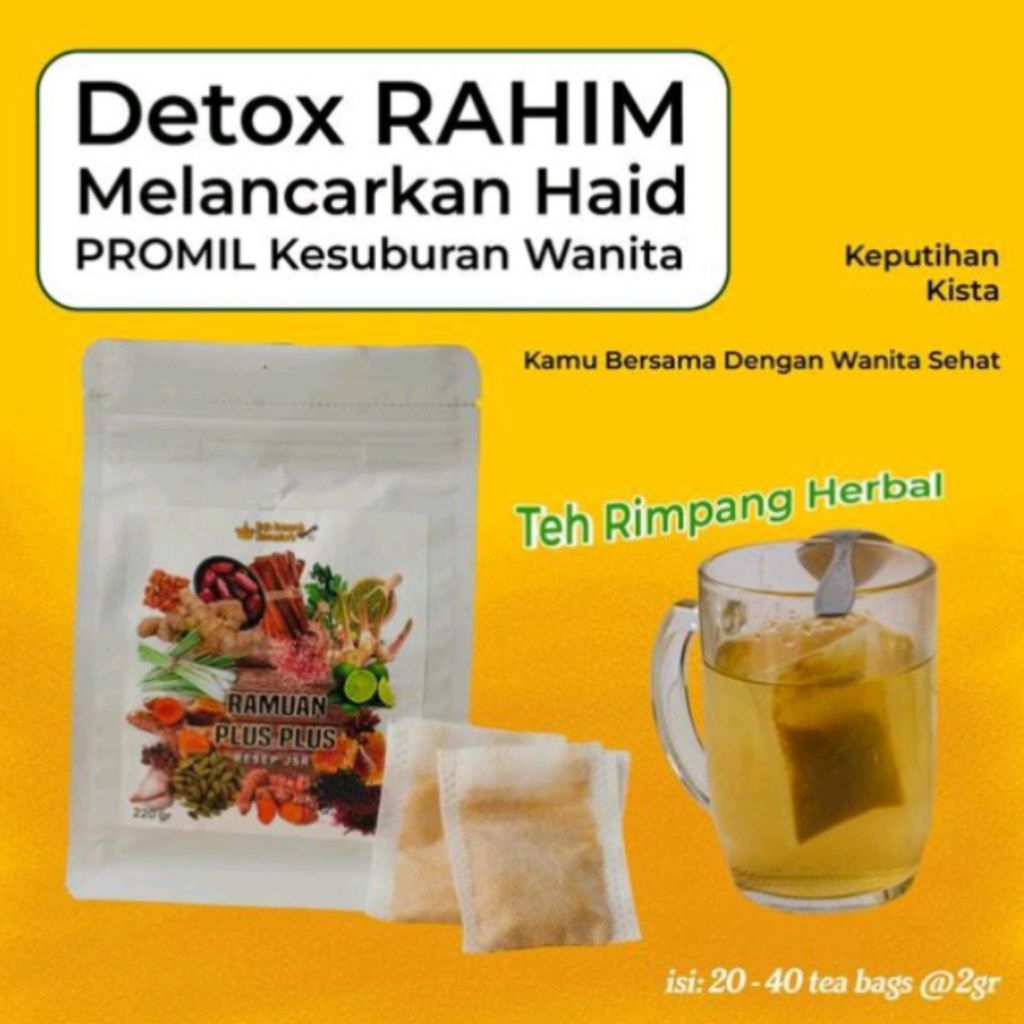Ramuan Rempah JSR Ultimate JSR Promil Detox Rahim Melancarkan Haid Wanita Sehat