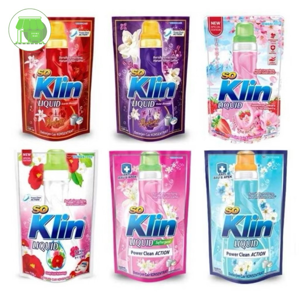 Soklin Liquid Detergen 700ml - Soklin Detergen Cair