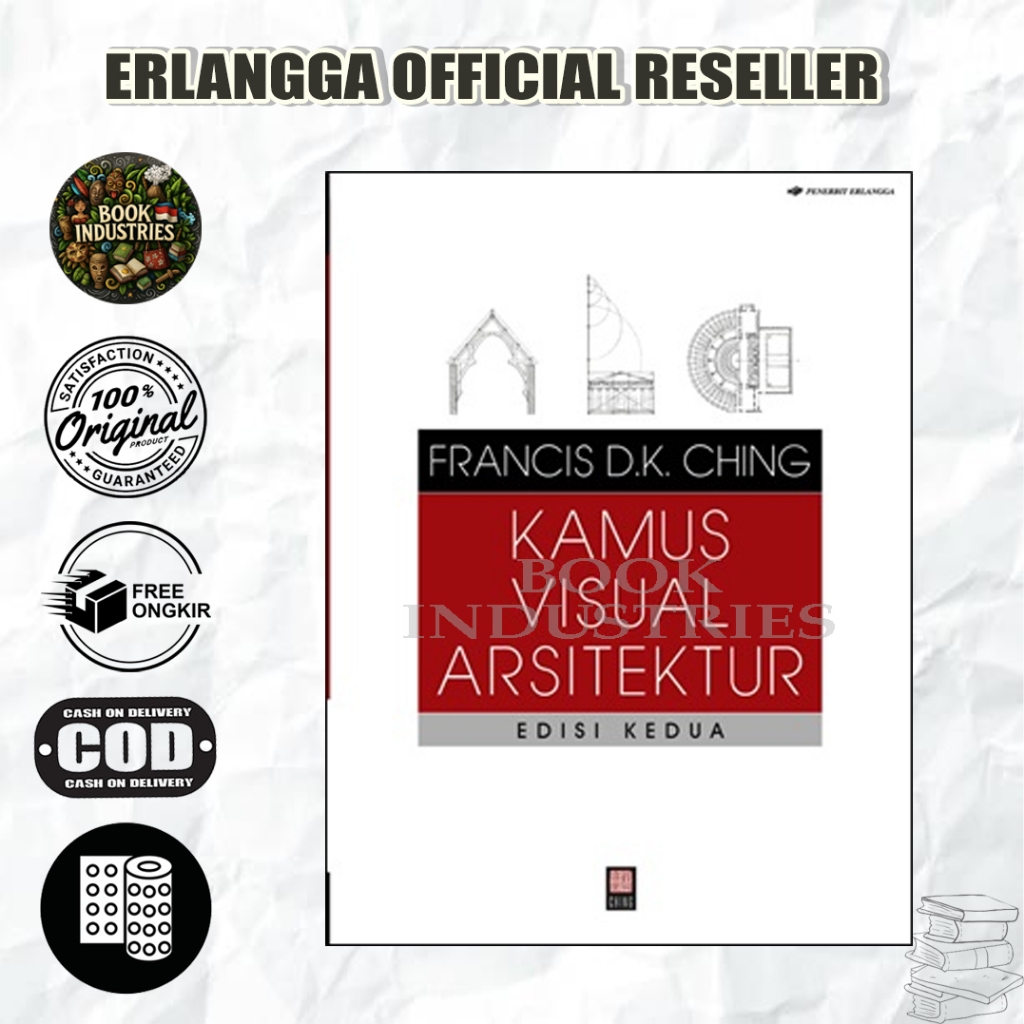 BEST SELLER ORIGINAL KAMUS VISUAL ARSITEKTUR EDISI KEDUA - FRANCIS D.K. CHING - ERLANGGA