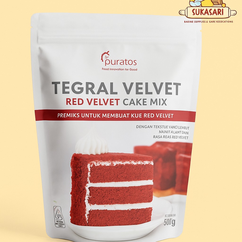 Puratos Red Velvet Cake Mix 500 Gram / Tepung Instan Untuk Kue Red Velvet
