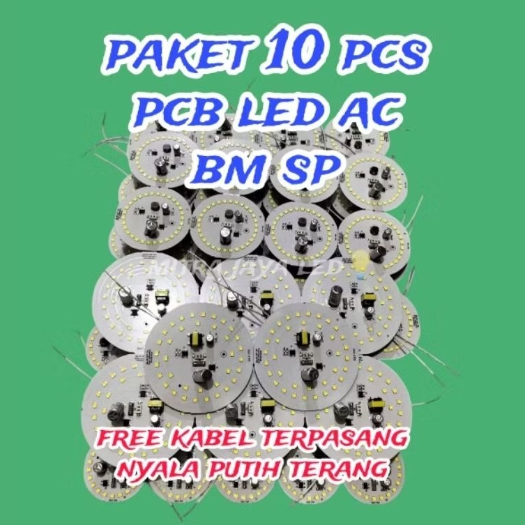 PAKET 10 pcs pcb Lampu LED BMSP