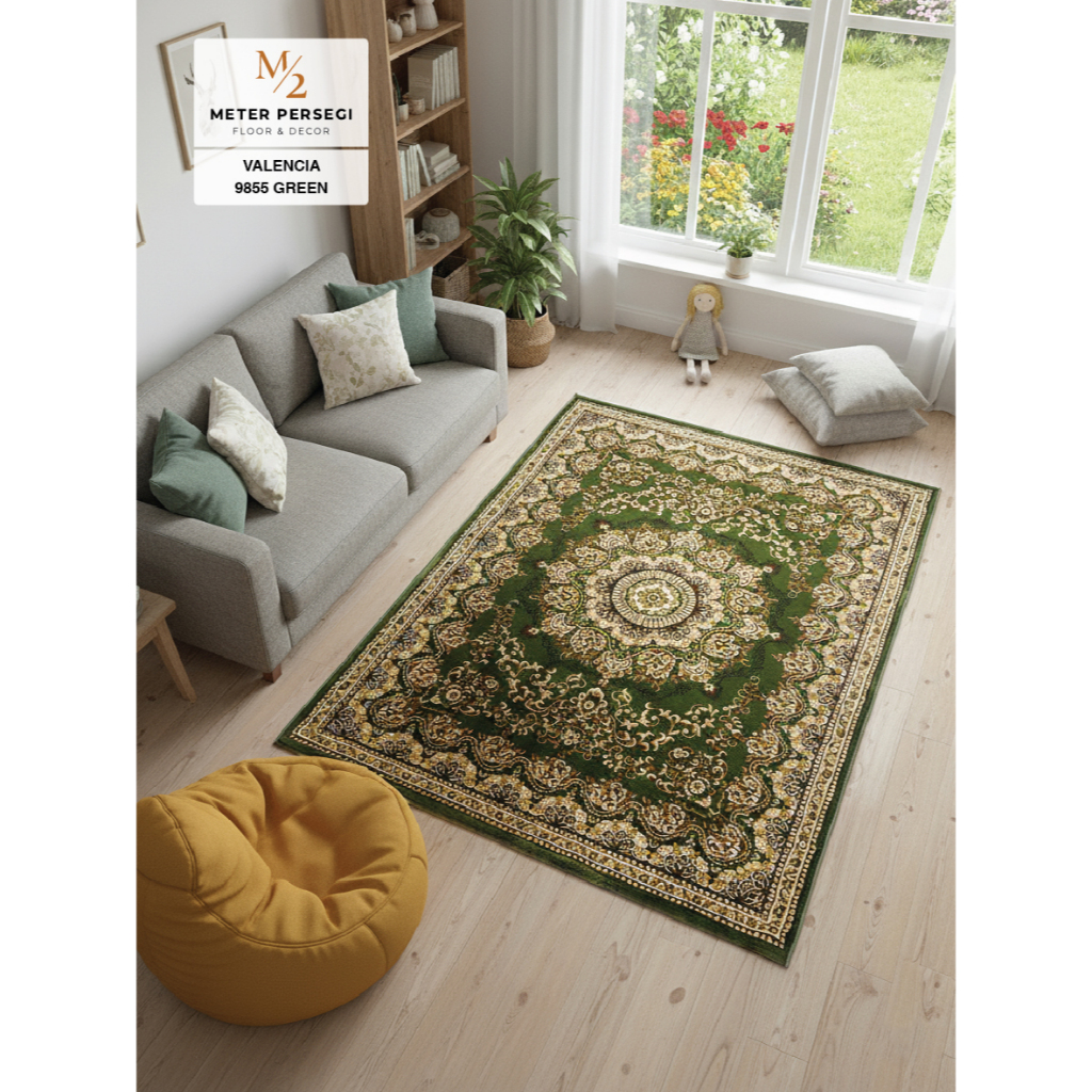 Karpet Lokal Valencia 210 x 310 cm 9855 Green