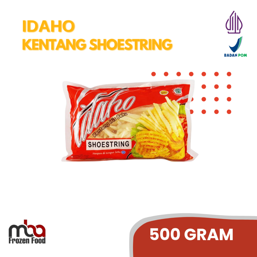 IDAHO Kentang Shoestring 500 Gram /Kentanggoreng /Sidedish /Camilan /Gorengan /Kentang /Frozenfood /
