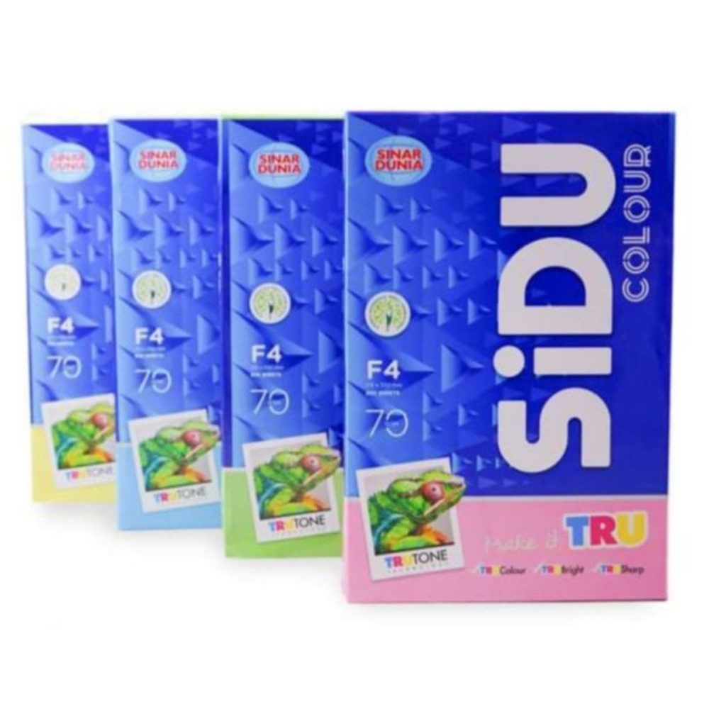 KERTAS F4 SIDU WARNA 70GRAM