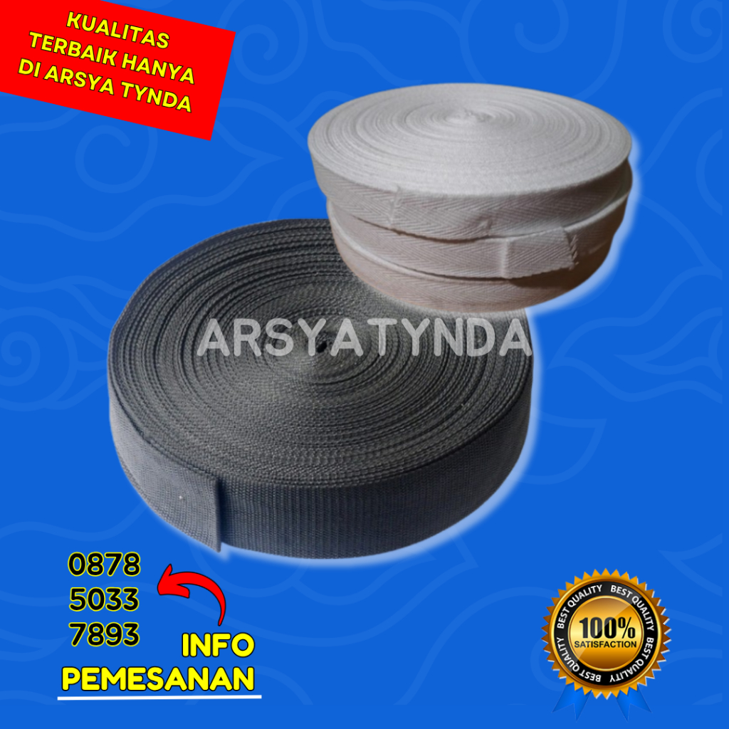 WEBBING PP / PITA RANSEL 2 CM – TALI TAS / BISBAN / PER ROL BERKUALITAS