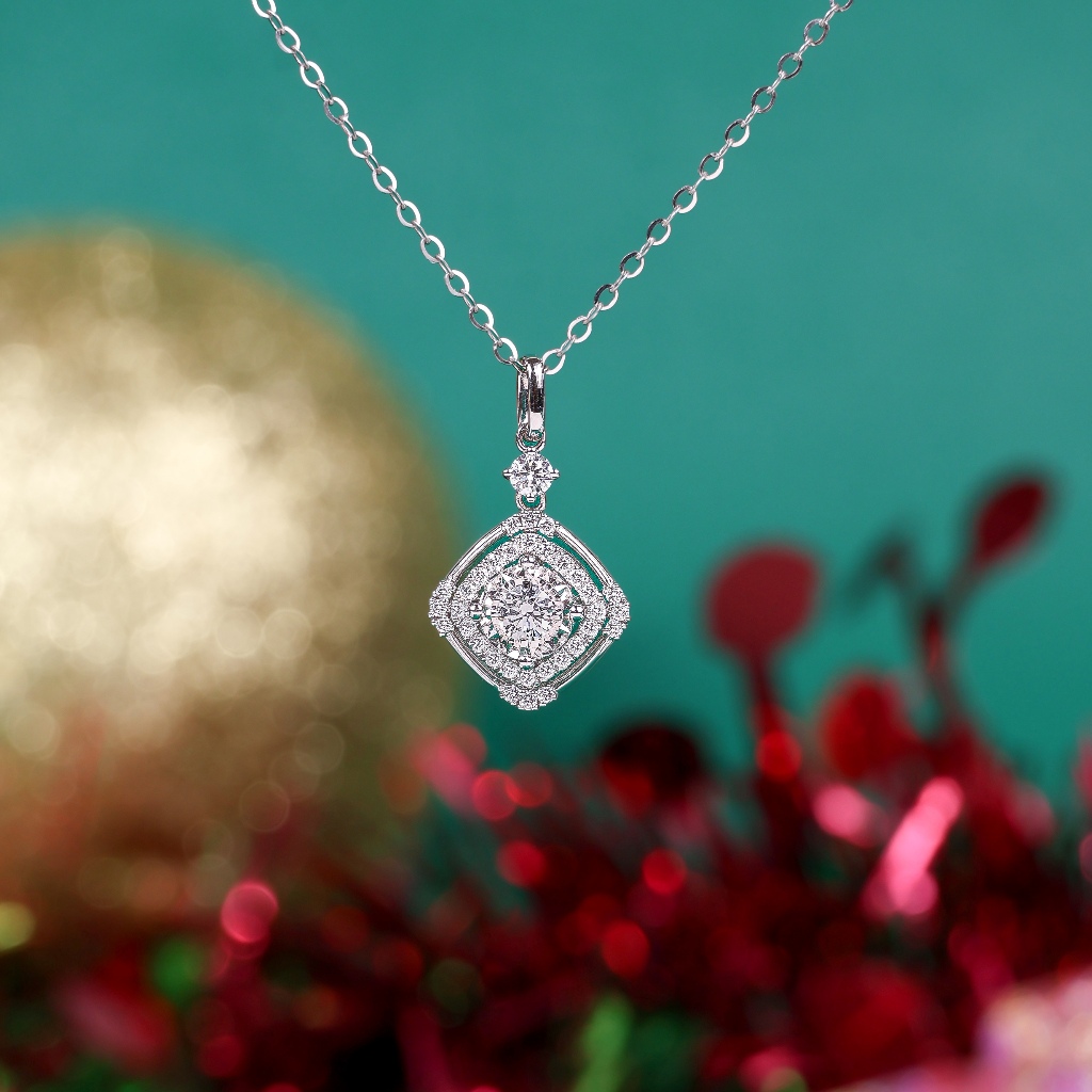 Kalung Berlian Eropa Model Paquita Setting - JB Berlian