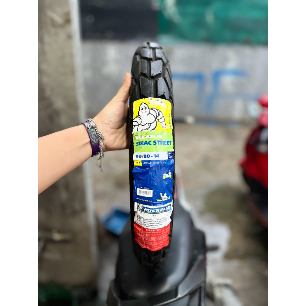 PROMO Cuci Gudang Ban Motor Matic Michelin Sirac Street 80 90 Ring14 Tubeless Produksi 2022