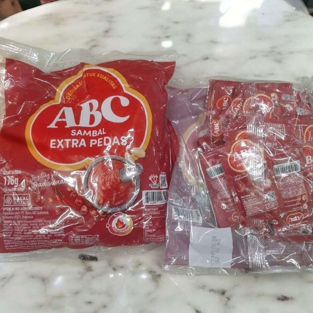 Saus ABC extra pedas sambal asli sambal tomat sachet