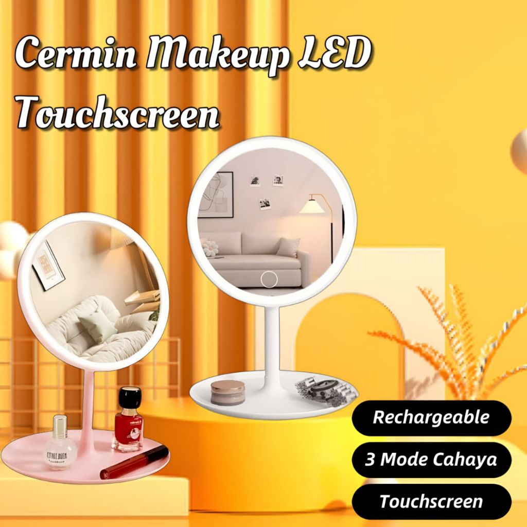 Dekstop LED Mirror Makeup Mirror Light Led Cermin Rias Makeup LED