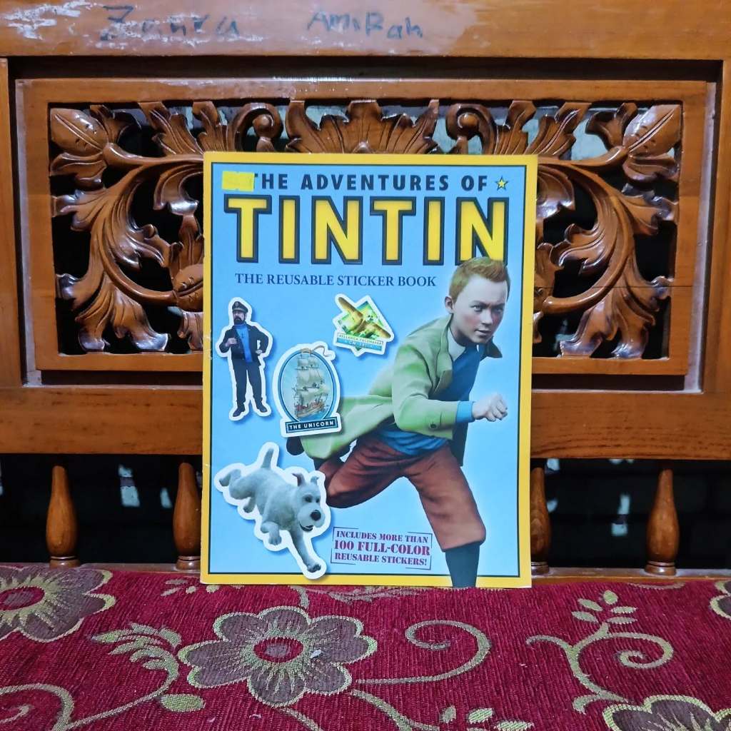 BukuThe Adventures Of Tintin The Reusable Sticker Book