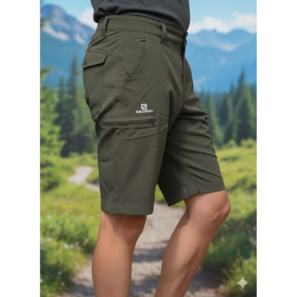 celana pendek outdoor salomon hiking traveling camping