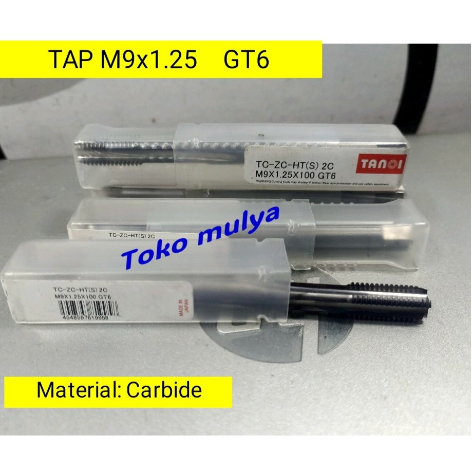 Tap spesial tap solid Carbide M9x1.25