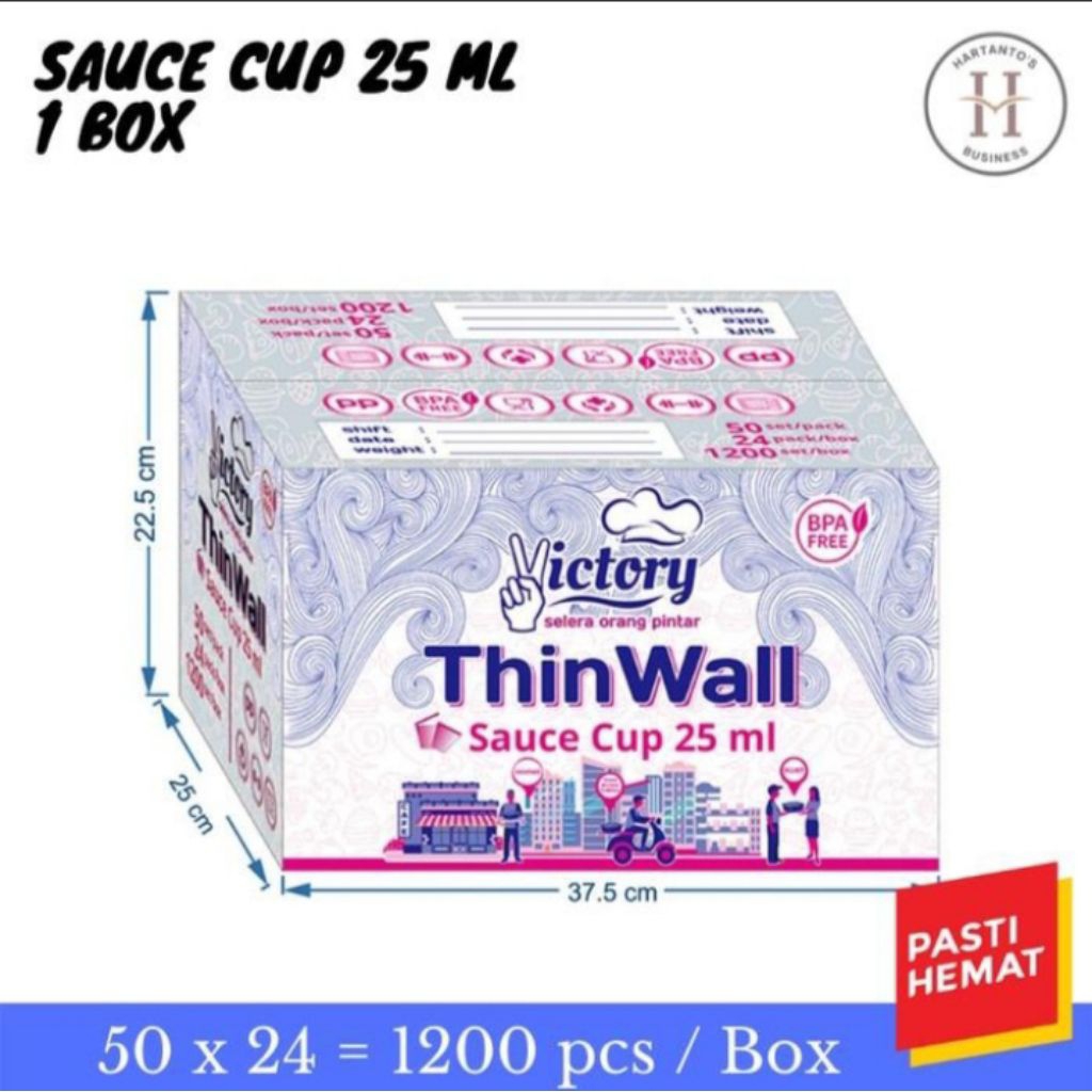 CUP SAOS 25ML VICTORY / CUP SAMBAL