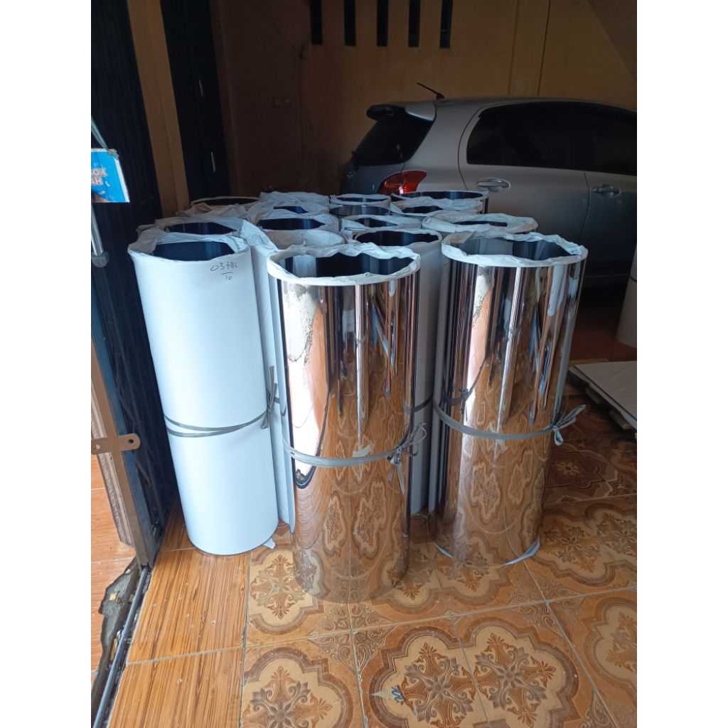 Plat Stainless Mirror 0.3mm & 0.4mm – Lembaran 1x2 Meter