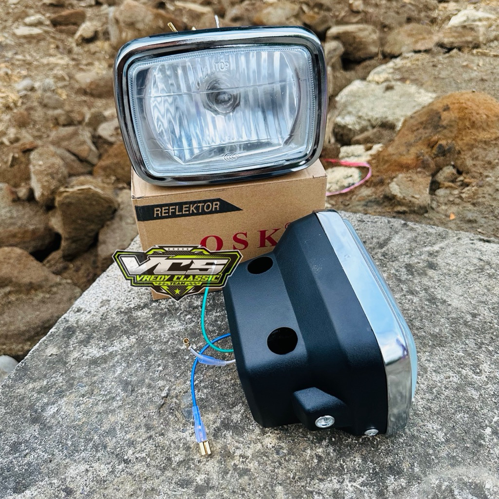 lampu HONDA WIN OLD lampu depan honda win merk OSK BERKUALITAS reflektor depan honda win100 OLD lamp