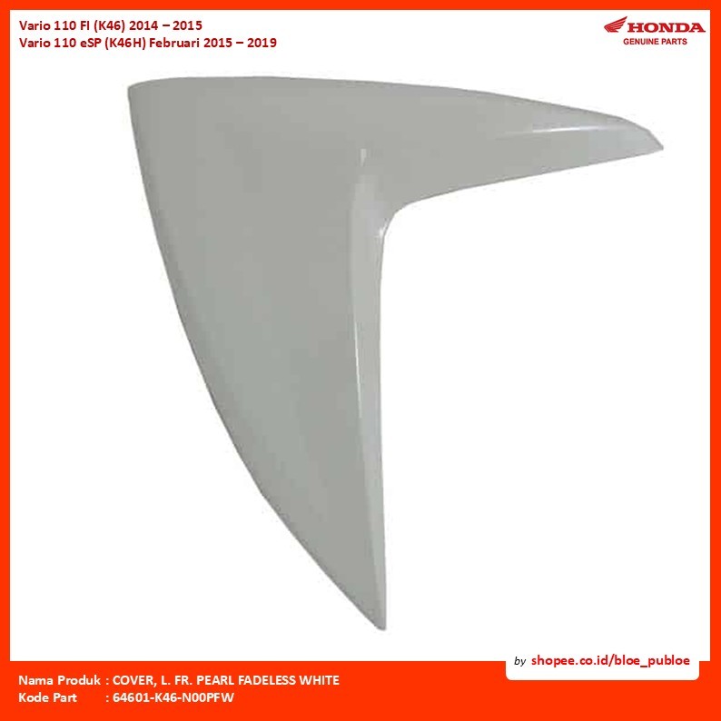 COVER, L. FR. PEARL FADELESS WHITE/64601K46N00PFW