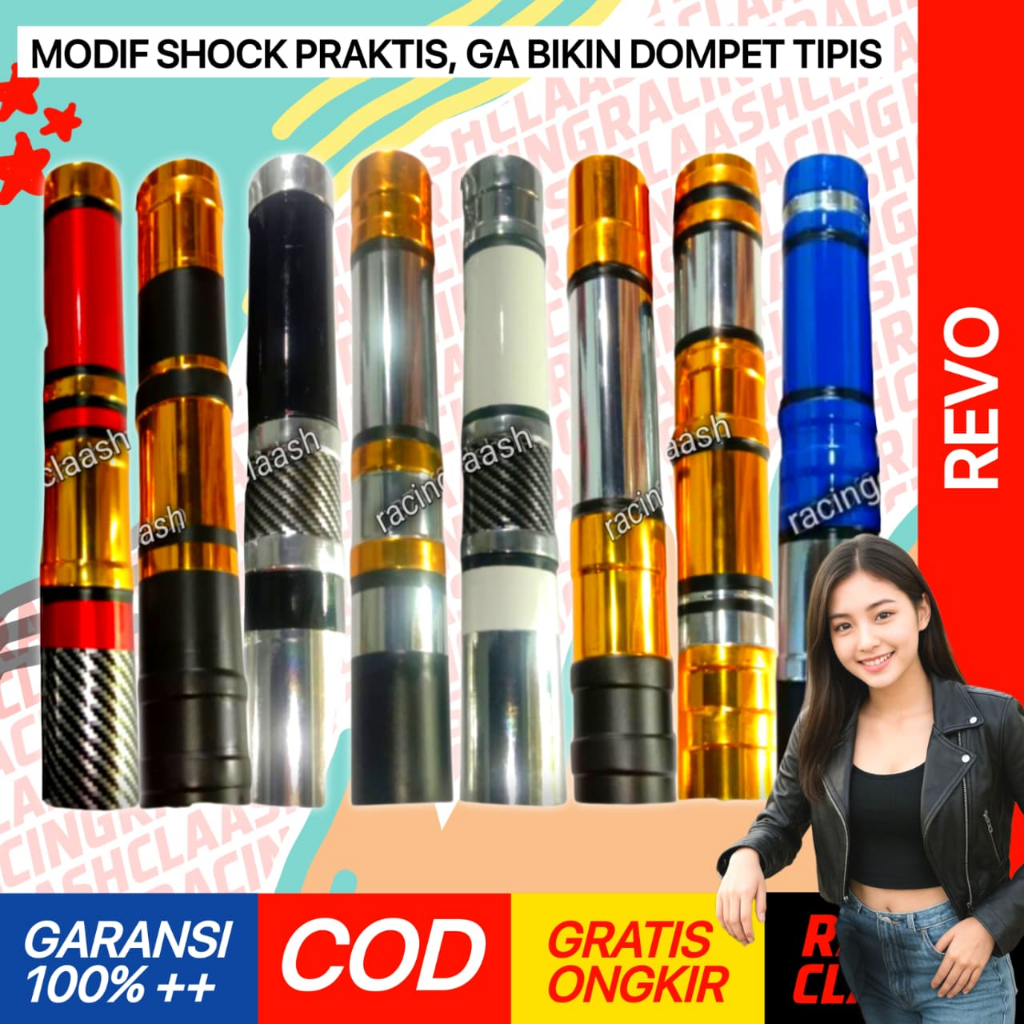 Racing Claash Cover Shock Sok Shok Depan Revo Fit Absolute Lama Fi Absolut X 110 Injeksi Depan
