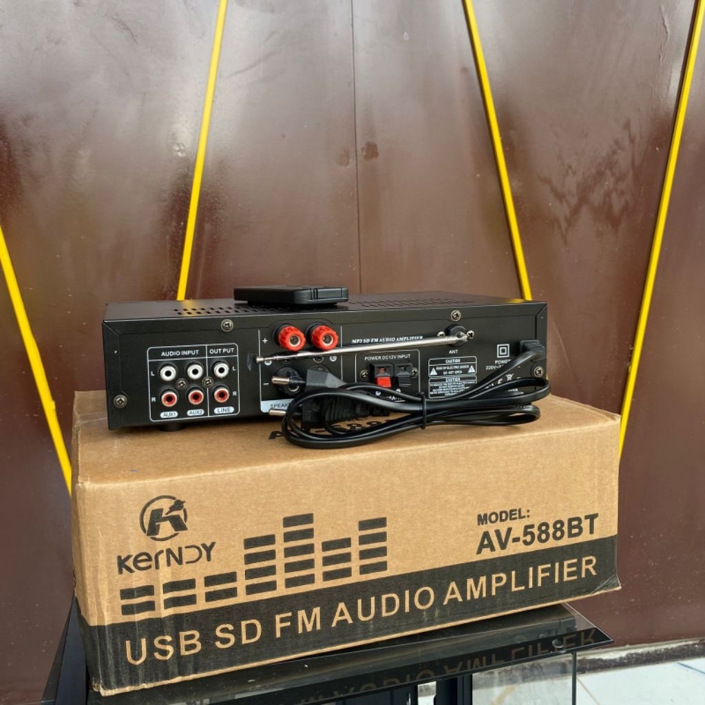 Kendy AV-588BT USB SD FM Audio Amplifier Bluetooth - Power Amplifier Karaoke & Musik