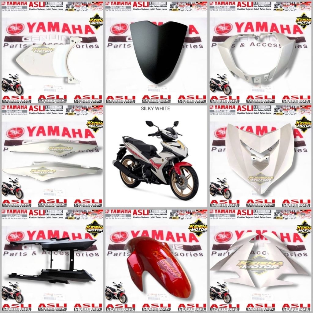 body-body halus satuan JUPITER MX KING 150 putih sutra Original yamaha