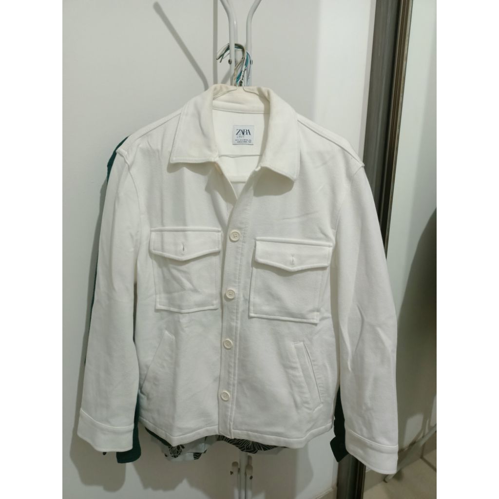 jaket ZARA men putih original