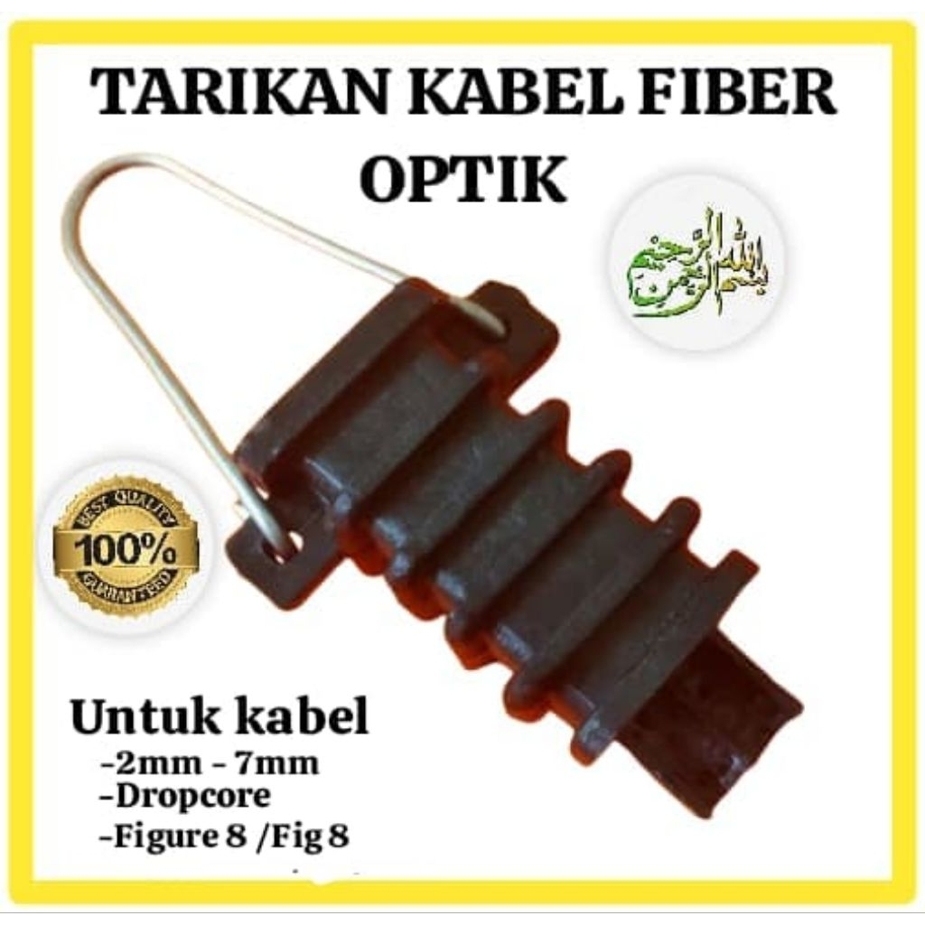 TARIKAN KABEL FO Fiber Optik/ dead and clamp