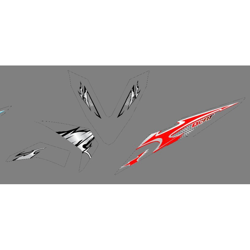 striping vietnam transparan BEAT ESP bahan maxdecal glossy