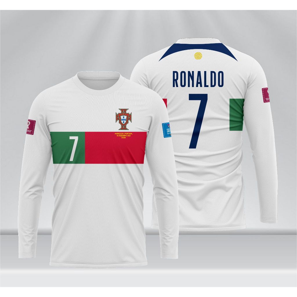 Jersey Portugal Away Lengan Panjang Piala Dunia 2022
