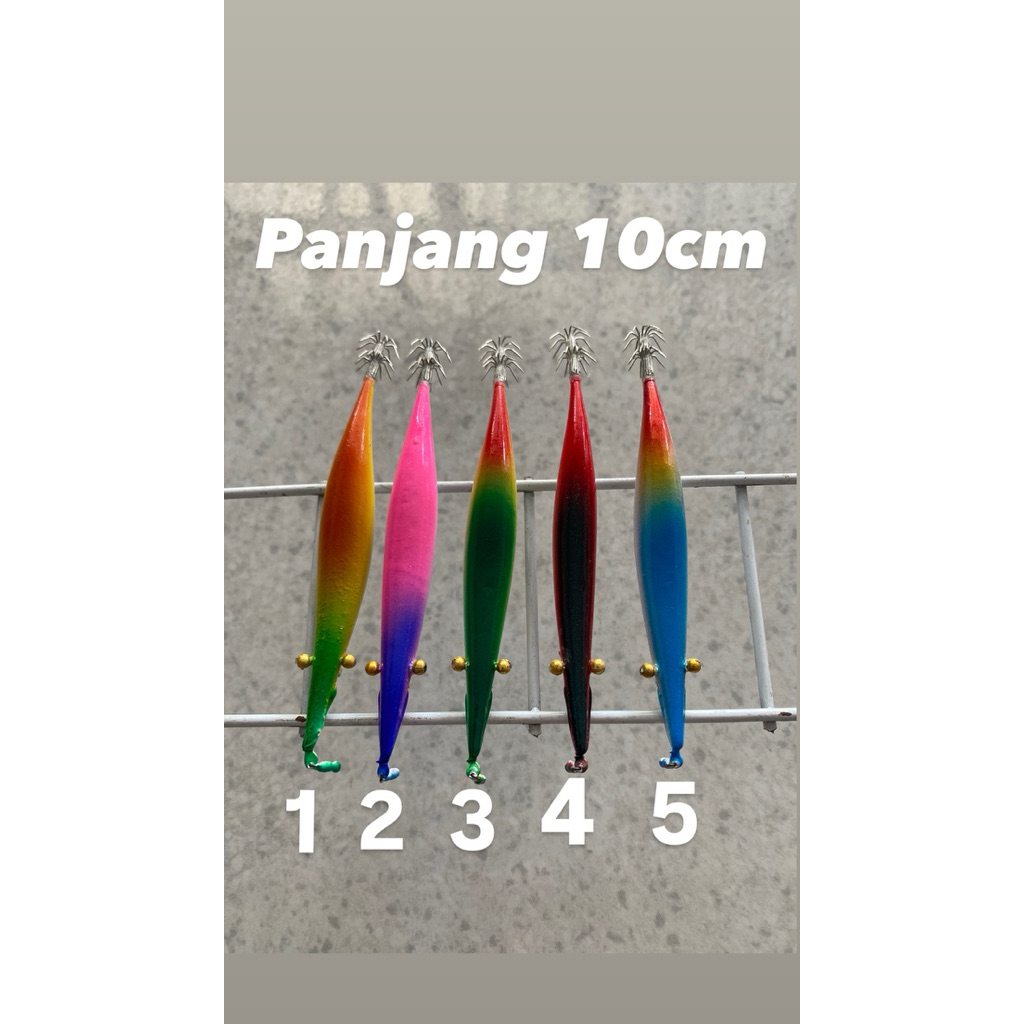 Udang udangan umpan pancing cumi tradisional Uk 10cm