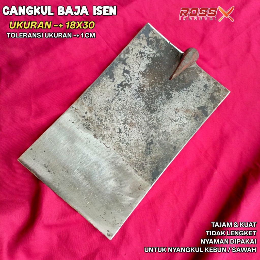 Cangkul baja asli baja isen cangkul sawah tanah berkualitas asli Wonosobo