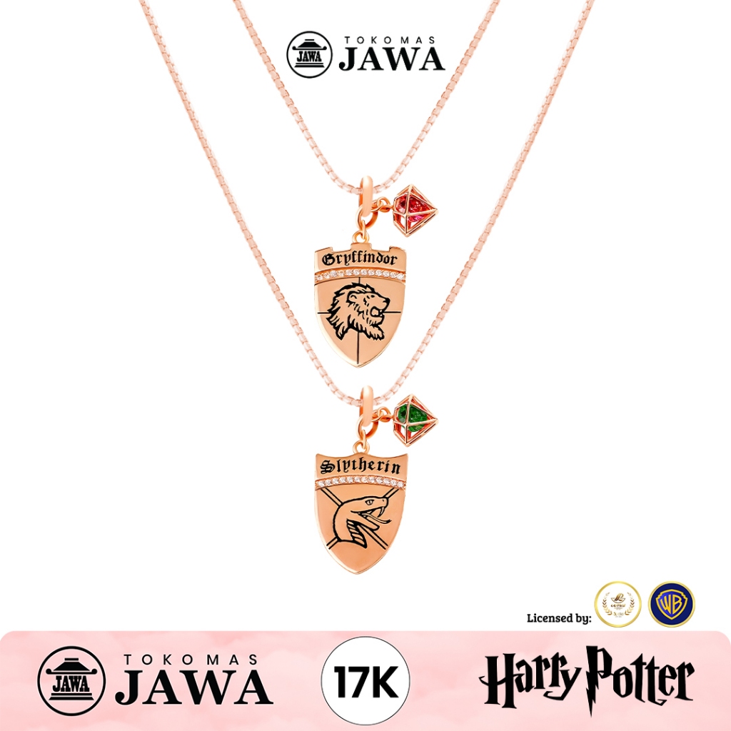 Toko Mas Jawa Liontin Emas Hogwarts School of Harry Potter Collection Kadar 17 Karat