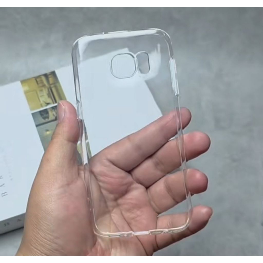 Softcase Anti Crack Samsung S7 Flat Docomo au softbank Global Silikon Clear Bening