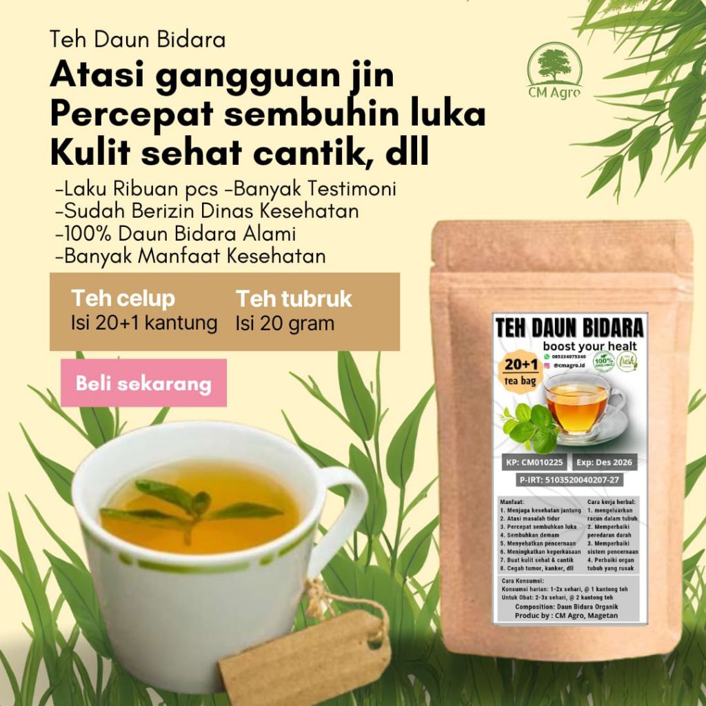 Herbal Ruqyah, Menyehatkan Jantung & Pencernaan, Vitalitas, Atasi Insomnia, Demam dll | Daun Bidara 