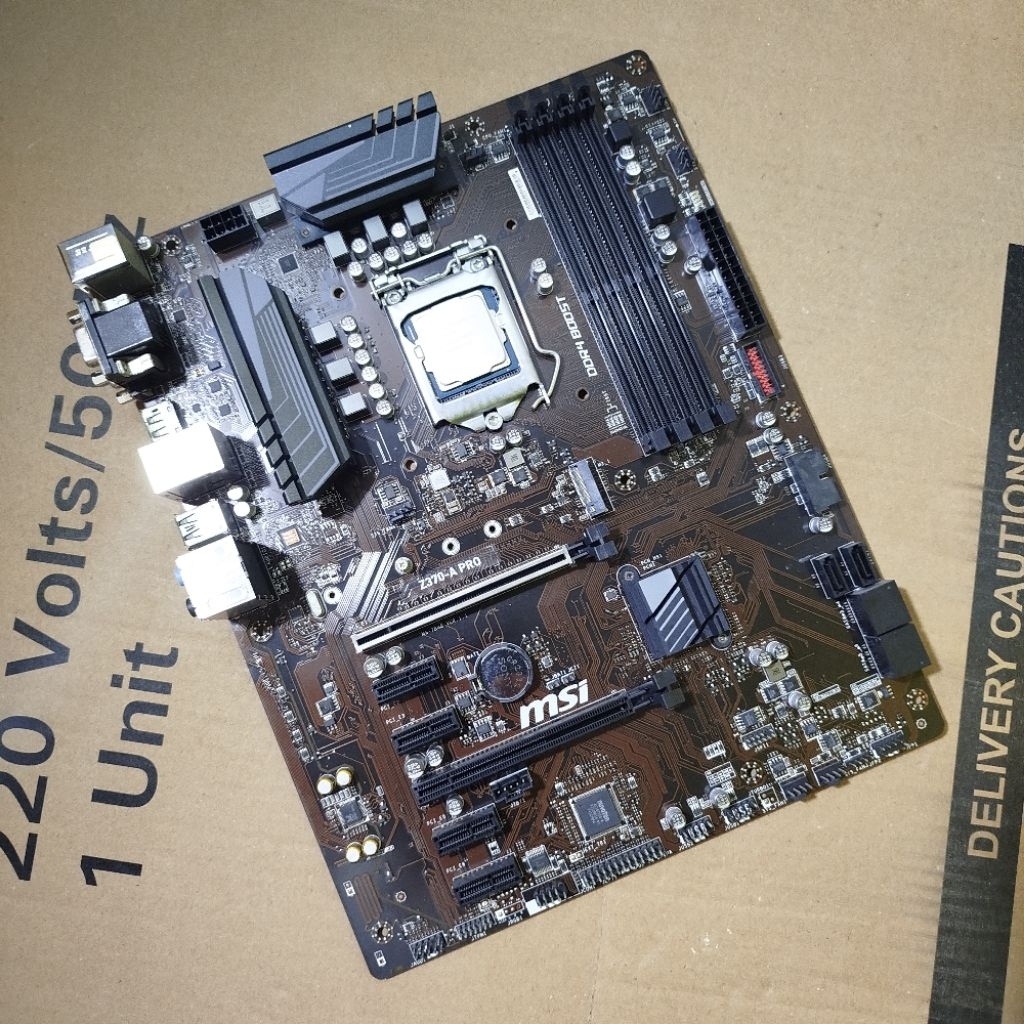 Motherboard MSI Z370-A Pro Processor Core i5 9400F