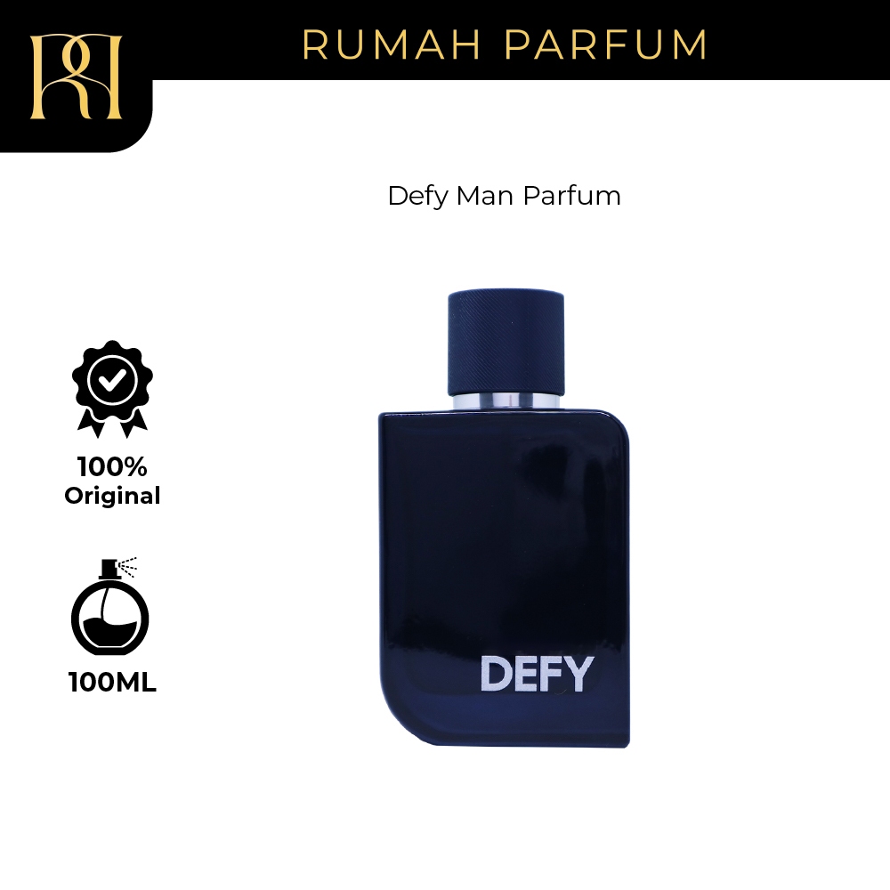 Parfum Pria Calvin Klein Defy Man Parfum (100 mL) Perfume Cowok Tahan Lama dan Wangi