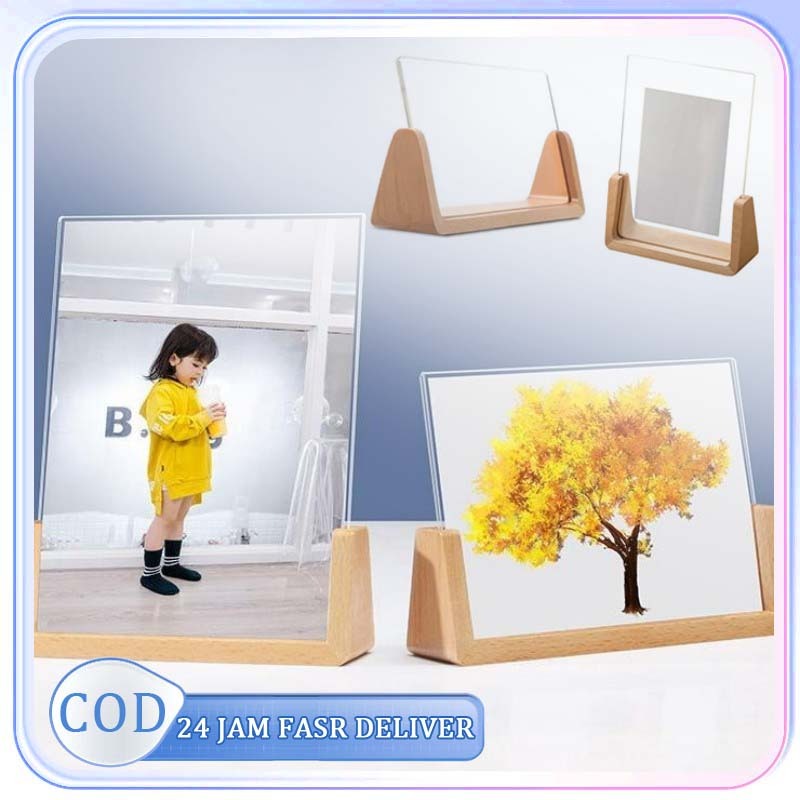 Menu Holder Kayu Stand Menu Berdiri Standing Menu Kayu Stand Foto Kayu Tempat Menu With Base