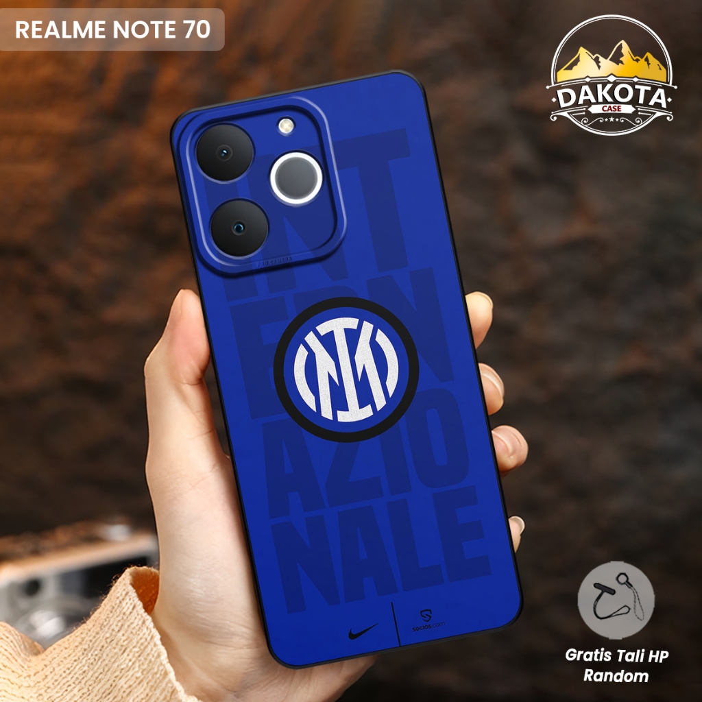 Softcase Realme Note 70 4G / Realme Note 60 4G Motif Inter Milan Terbaru 2025 | Casing Realme Note 7