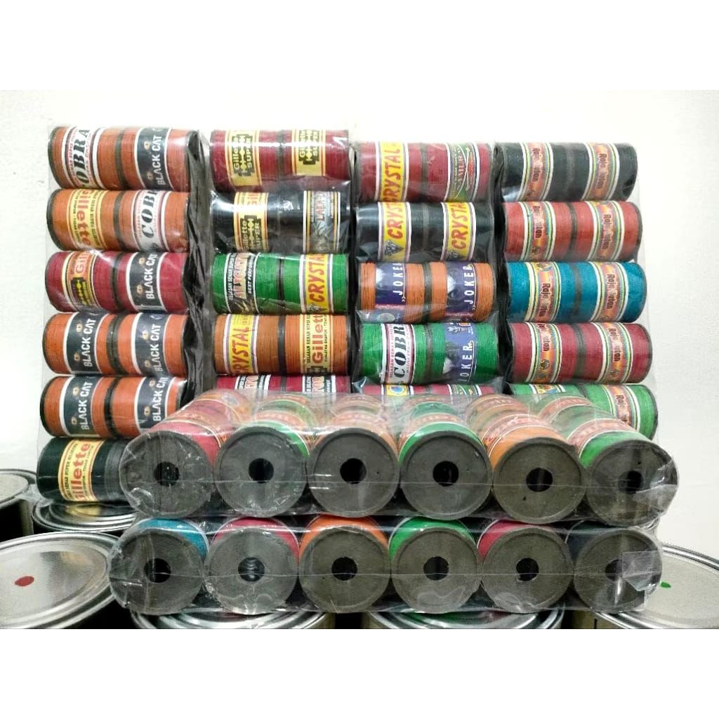 Benang Gelasan Snap DT 0.27 Untuk Layangan Hobi Anak isi 12pcs (Gelasan Bocil)