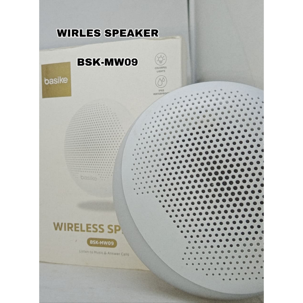 WIRLES SPEAKER BSK-MW09 PUTIH KIVEE ORI