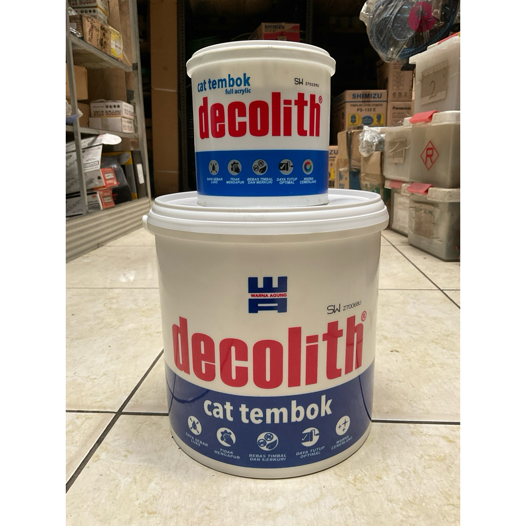 Cat Tembok Decolith 1 KG dan Cat Tembok Decolith 5 KG