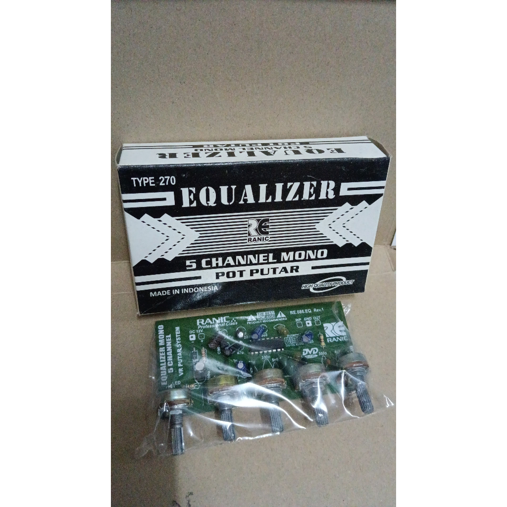 7110 kit module equalizer ranic type 270 5 channel mono potensio putar