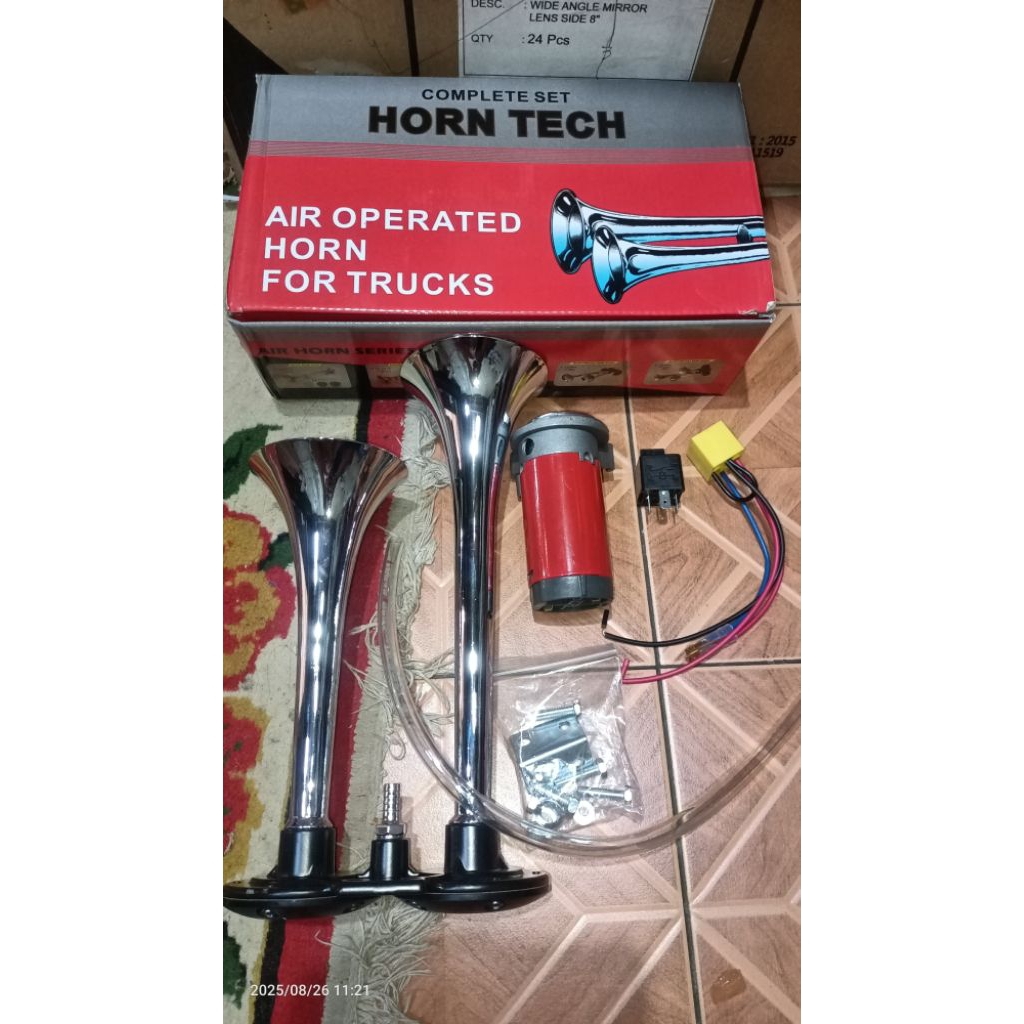 KLAKSON rk kw stenlis tanpa tabung angin 12v 24vmotor mobil bus truk