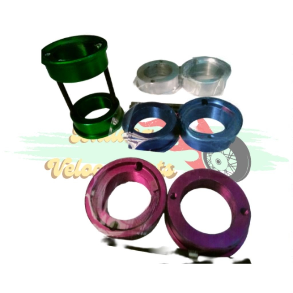 Adaptor BB BMX Eropa Crank HT1 HT2 Lubang Besar Kecil Plus 2 Baut